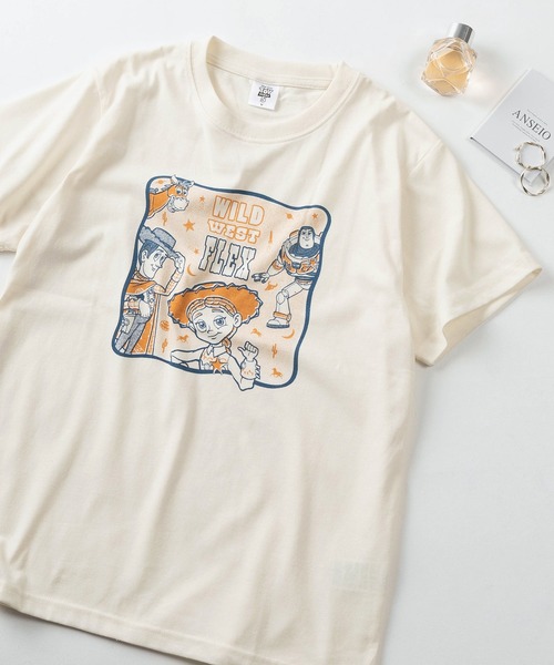 Disney(ディズニー)の「【71】【Disney/ディズニー】トイ・ストーリー プリント クルーネックTシャツ/レディース(S)(Tシャツ/カットソー・レディース・ブラック/ブルー/ライトブラウン/クリーム・M/L)」の3枚目の写真