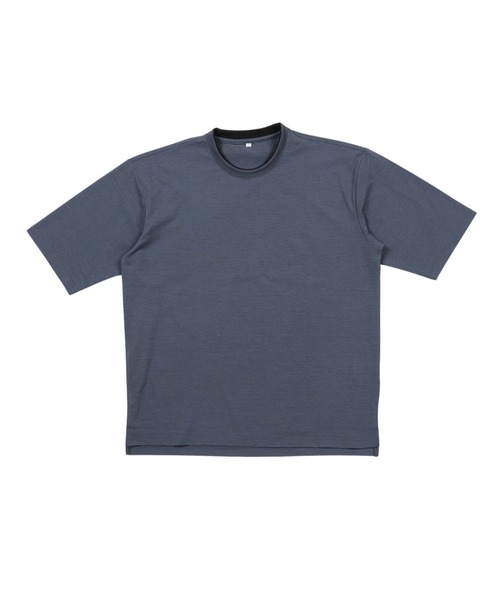 TETE(テット)の「【シンプル・定番・着回し力抜群】接触冷感スノードライレイヤード襟Tシャツ/半袖Tシャツ 96622 4色展開|オーバーサイズ クルーネック メンズ 大人カジュアル デイリーT 夏(Tシャツ/カットソー・メンズ・チャコールグレー/ホワイト/ベージュ/ブラック・MEDIUM/X-LARGE/LARGE)」の11枚目の写真