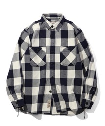 【HOUSTON/ヒューストン】BLOCK CHECK VIYELLA SHIRT/ブロックチェックビエラシャツ