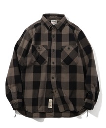 【HOUSTON/ヒューストン】BLOCK CHECK VIYELLA SHIRT/ブロックチェックビエラシャツ