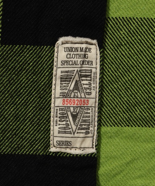 HOUSTON（ヒューストン）の「【HOUSTON/ヒューストン】BLOCK CHECK VIYELLA SHIRT/ブロックチェックビエラシャツ（シャツ/ブラウス・メンズ・ネイビー/ブラック/グリーン系/レッド/ブラウン・M/L/XL）」の9枚目の写真