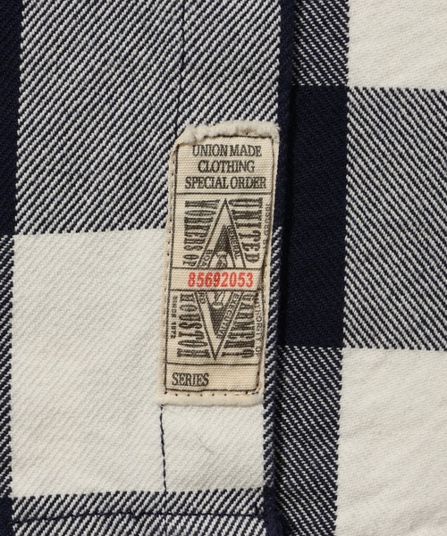 HOUSTON（ヒューストン）の「【HOUSTON/ヒューストン】BLOCK CHECK VIYELLA SHIRT/ブロックチェックビエラシャツ（シャツ/ブラウス・メンズ・ネイビー/ブラック/グリーン系/レッド/ブラウン・M/L/XL）」の13枚目の写真