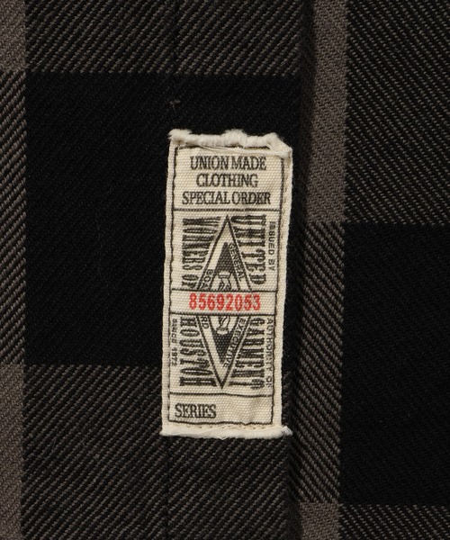HOUSTON（ヒューストン）の「【HOUSTON/ヒューストン】BLOCK CHECK VIYELLA SHIRT/ブロックチェックビエラシャツ（シャツ/ブラウス・メンズ・ネイビー/ブラック/グリーン系/レッド/ブラウン・M/L/XL）」の7枚目の写真