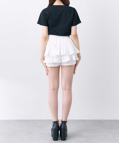 OLIVE des OLIVE（オリーブデオリーブ）の「【Belle Charme】Tweed Pleats Mini Skirt（スカート・レディース・ピンク/グレー/オフホワイト・FREE）」の10枚目の写真