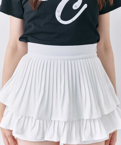 OLIVE des OLIVE（オリーブデオリーブ）の「【Belle Charme】Tweed Pleats Mini Skirt（スカート・レディース・ピンク/グレー/オフホワイト・FREE）」の11枚目の写真
