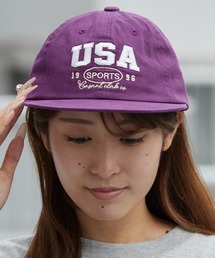 Chick | USA Logo Embroidered Baseball Cap / USA ロゴ刺繍 ベースボールキャップ フラットバイザー レディース メンズ 2026年 夏 夏服(キャップ)
