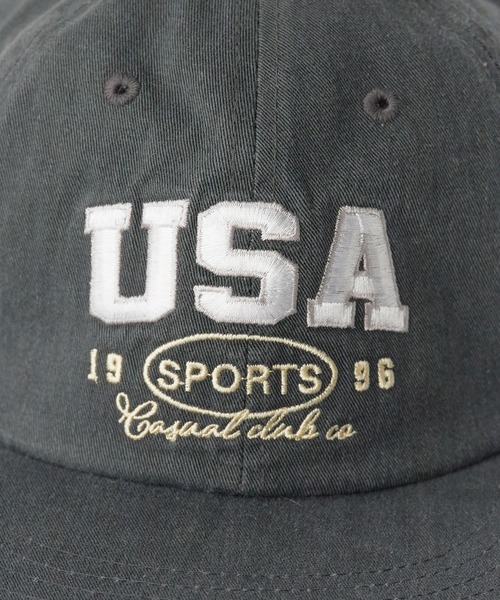 Chick(チック)の「USA Logo Embroidered Baseball Cap / USA ロゴ刺繍 ベースボールキャップ フラットバイザー レディース メンズ 2026年 夏 夏服(キャップ・レディース・ブラック/ブラウン/ベージュ/ネイビー/パープル・FREE)」の9枚目の写真