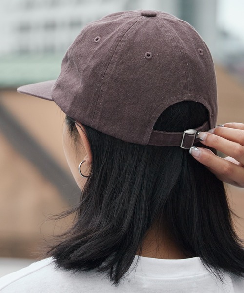 Chick(チック)の「USA Logo Embroidered Baseball Cap / USA ロゴ刺繍 ベースボールキャップ フラットバイザー レディース メンズ 秋 秋服 2026年秋冬(キャップ・レディース・ブラック/ブラウン/ベージュ/ネイビー/パープル・FREE)」の18枚目の写真