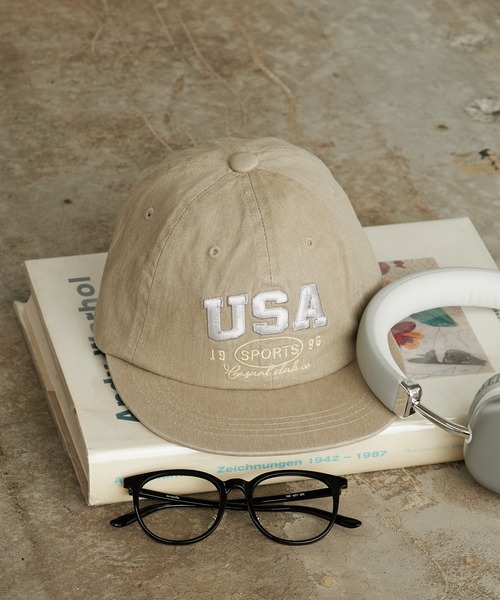 Chick(チック)の「USA Logo Embroidered Baseball Cap / USA ロゴ刺繍 ベースボールキャップ フラットバイザー レディース メンズ 秋 秋服 2026年秋冬(キャップ・レディース・ブラック/ブラウン/ベージュ/ネイビー/パープル・FREE)」の20枚目の写真