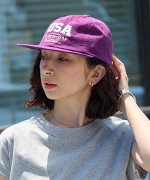 Chick（チック）の「USA Logo Embroidered Baseball Cap / USA ロゴ刺繍 ベースボールキャップ フラットバイザー レディース メンズ 秋 秋服 2026年秋冬（キャップ）」