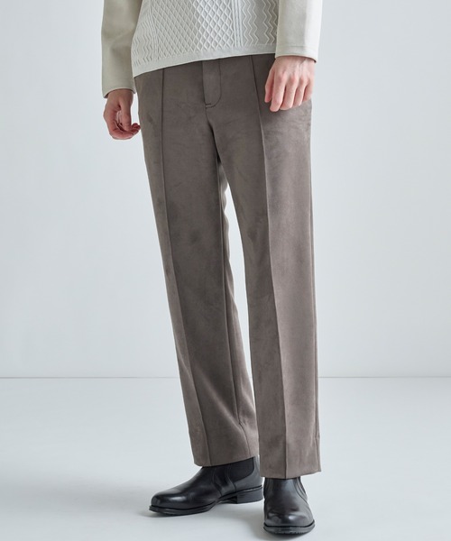 MEN'S BIGI(メンズビギ)の「フェイクスエードダンボール リラックスイージーパンツ(その他パンツ・メンズ・ブラック/ベージュ/チャコールグレー・03/04/02/01)」の3枚目の写真