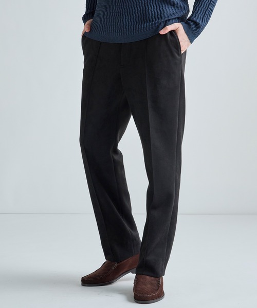 MEN'S BIGI(メンズビギ)の「フェイクスエードダンボール リラックスイージーパンツ(その他パンツ・メンズ・ブラック/ベージュ/チャコールグレー・03/04/02/01)」の2枚目の写真