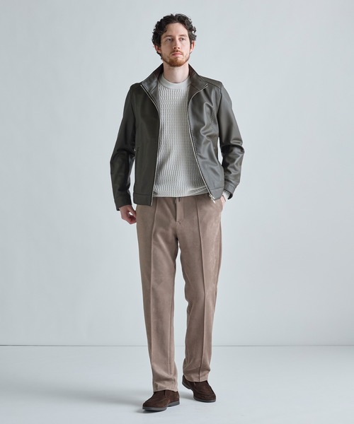 MEN'S BIGI(メンズビギ)の「フェイクスエードダンボール リラックスイージーパンツ(その他パンツ・メンズ・ブラック/ベージュ/チャコールグレー・03/04/02/01)」の7枚目の写真