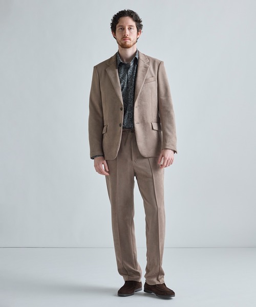 MEN'S BIGI(メンズビギ)の「フェイクスエードダンボール リラックスイージーパンツ(その他パンツ・メンズ・ブラック/ベージュ/チャコールグレー・03/04/02/01)」の6枚目の写真