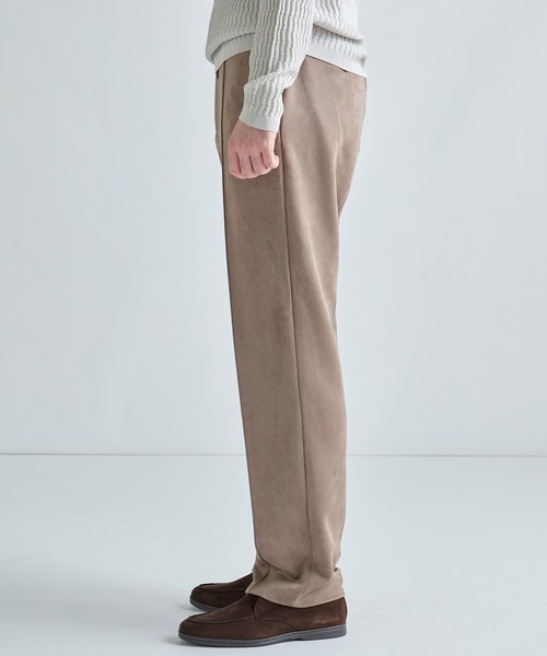 MEN'S BIGI(メンズビギ)の「フェイクスエードダンボール リラックスイージーパンツ(その他パンツ・メンズ・ブラック/ベージュ/チャコールグレー・03/04/02/01)」の4枚目の写真