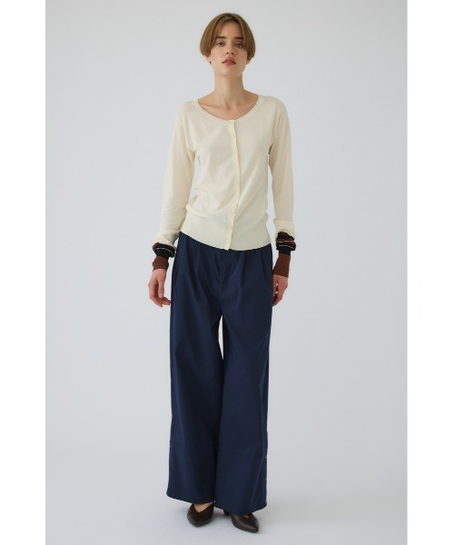 RIM.ARK(リムアーク)の「Serene shirt pants(セリーンシャツパンツ)(その他パンツ・レディース・ホワイト/マルチ/ネイビー・38/36)」の8枚目の写真