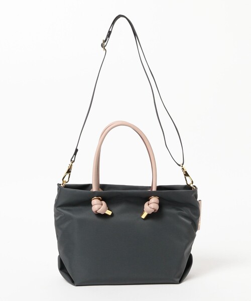 Demi-Luxe BEAMS（デミルクス ビームス）の「VIOLAd’ORO / BIANCA ナイロン トートバッグ S（トートバッグ・レディース・チャコールグレー/ライトブラウン/ブラウン系その他4・ONE SIZE）」の6枚目の写真