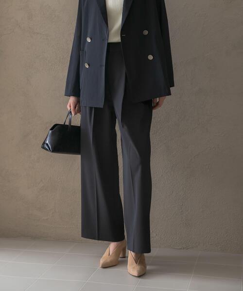 URBAN RESEARCH ROSSO WOMEN(アーバンリサーチ ロッソ)の「防シワハイウエストワイドスラックス(その他パンツ・レディース・ブラック/モカ/ブラウン・38/36/34/TALL)」の12枚目の写真