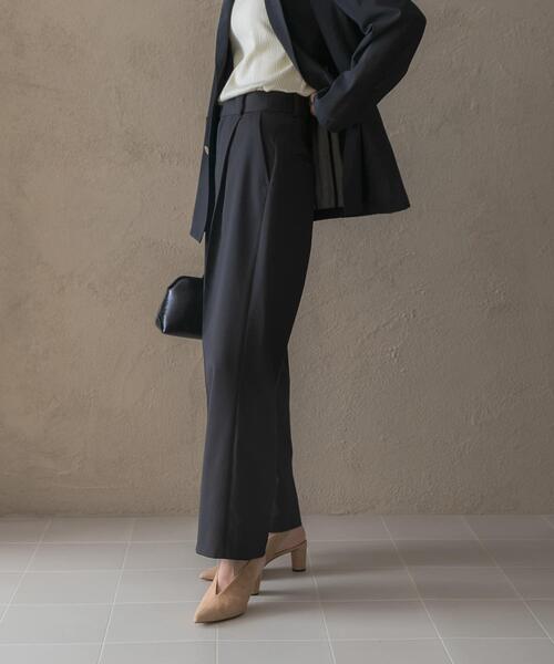 URBAN RESEARCH ROSSO WOMEN(アーバンリサーチ ロッソ)の「防シワハイウエストワイドスラックス(その他パンツ・レディース・ブラック/モカ/ブラウン・38/36/34/TALL)」の14枚目の写真