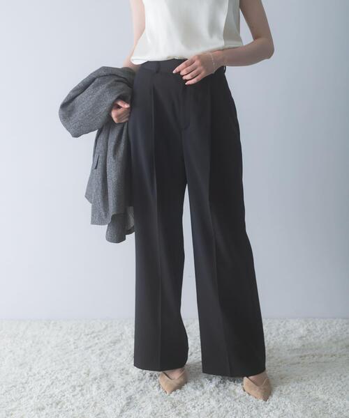 URBAN RESEARCH ROSSO WOMEN(アーバンリサーチ ロッソ)の「防シワハイウエストワイドスラックス(その他パンツ・レディース・ブラック/モカ/ブラウン・38/36/34/TALL)」の19枚目の写真