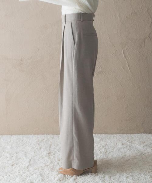 URBAN RESEARCH ROSSO WOMEN(アーバンリサーチ ロッソ)の「防シワハイウエストワイドスラックス(その他パンツ・レディース・ブラック/モカ/ブラウン・38/36/34/TALL)」の6枚目の写真