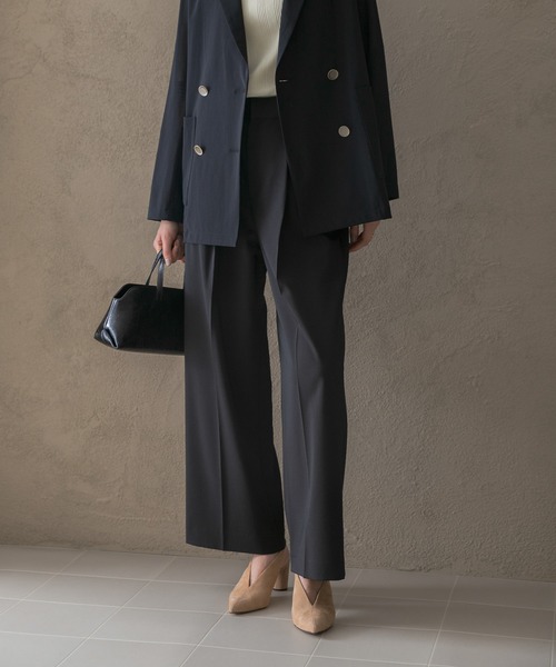 URBAN RESEARCH ROSSO WOMEN(アーバンリサーチ ロッソ)の「防シワハイウエストワイドスラックス(スラックス・レディース・ブラック/モカ・38/36/34/TALL)」の22枚目の写真