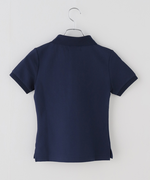 SupBaby by SUPPLIER(サプベイビーバイサプライヤー)の「SupBaby by SUPPLIER Rhinestone Leopard Logo Polo Shirt(ポロシャツ・レディース・ネイビー/レッド・SMALL)」の14枚目の写真