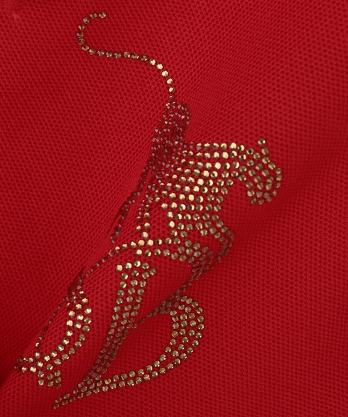 SupBaby by SUPPLIER(サプベイビーバイサプライヤー)の「SupBaby by SUPPLIER Rhinestone Leopard Logo Polo Shirt(ポロシャツ・レディース・ネイビー/レッド・SMALL)」の21枚目の写真
