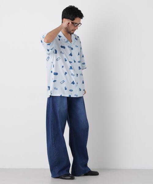 NANO universe(ナノユニバース)の「カーブワイドパンツ(その他パンツ・メンズ・ブルー/ベージュ/ブラック・M/L)」の22枚目の写真