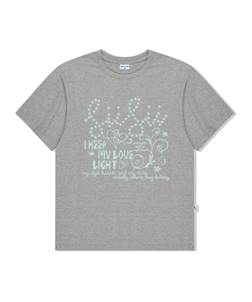 PAGESIISII(ページシシ)の「マイラブライトプリンティング半袖Tシャツグレー(Tシャツ/カットソー・レディース・その他・SMALL/MEDIUM/LARGE)」の2枚目の写真