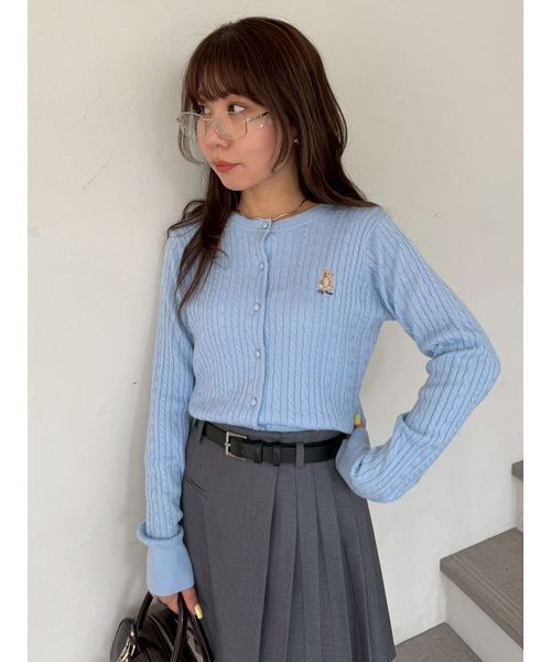 LILY BROWN（リリーブラウン）の「【Lily Bear】ケーブルニット