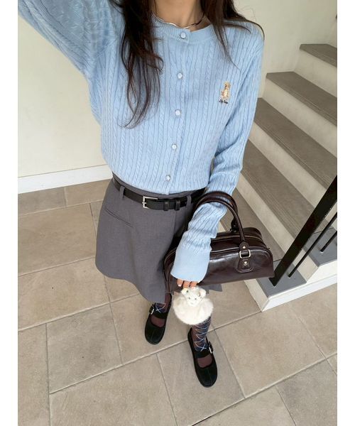 LILY BROWN（リリーブラウン）の「【Lily Bear】ケーブルニット