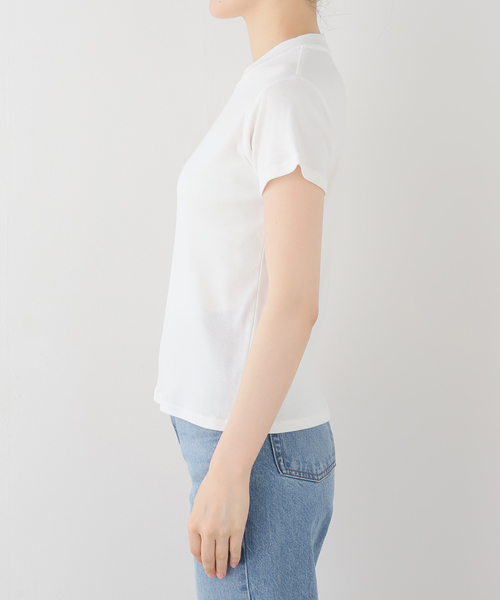 GOAT(ゴート)の「GOAT/ゴート SLOBE別注 フライスハンソデPACK TEE(Tシャツ/カットソー・レディース・ブラウン/ブラック・FREE)」の3枚目の写真