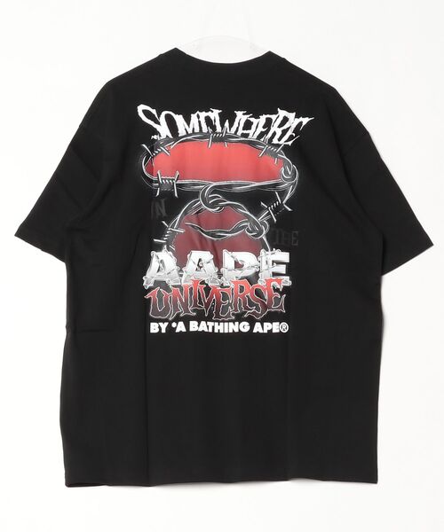 AAPE BY A BATHING APE(エーエイプバイアベイシングエイプ)の「AAPE MAIN TEE(Tシャツ/カットソー・メンズ・ブラック/オレンジ・LARGE/SMALL/MEDIUM/X-LARGE/XX-LARGE)」の5枚目の写真