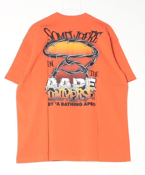 AAPE BY A BATHING APE(エーエイプバイアベイシングエイプ)の「AAPE MAIN TEE(Tシャツ/カットソー・メンズ・ブラック/オレンジ・LARGE/SMALL/MEDIUM/X-LARGE/XX-LARGE)」の6枚目の写真