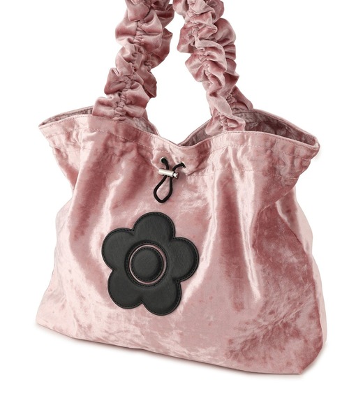 MARY QUANT（マリークワント）の「【MARY QUANT×VIS】フリルハンドルベロアトートバッグ（トートバッグ・レディース・ブラック/ピンク系その他2・FREE）」の13枚目の写真