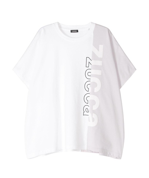 ZUCCa(ズッカ)の「(S)BICOLOR LOGO T(Tシャツ/カットソー・レディース・ブラック/ホワイト/ベージュ・M size)」の1枚目の写真