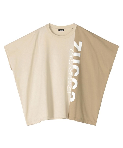 ZUCCa(ズッカ)の「(S)BICOLOR LOGO T(Tシャツ/カットソー・レディース・ブラック/ホワイト/ベージュ・M size)」の7枚目の写真