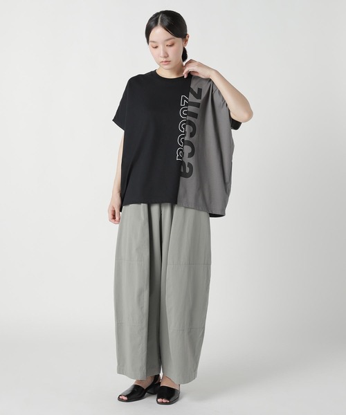 ZUCCa(ズッカ)の「(S)BICOLOR LOGO T(Tシャツ/カットソー・レディース・ブラック/ホワイト/ベージュ・M size)」の8枚目の写真
