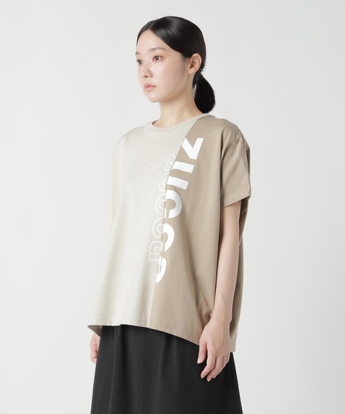 ZUCCa(ズッカ)の「(S)BICOLOR LOGO T(Tシャツ/カットソー・レディース・ブラック/ホワイト/ベージュ・M size)」の9枚目の写真