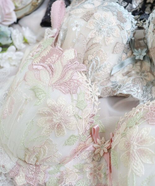 Risa Magli(リサマリ)の「アデラ ブラジャー (B-C) <D Make Type>(ブラジャー・レディース・グリーン系/ブラック/ベビーピンク・B65/C75/C70/C65/B75/B70)」の14枚目の写真