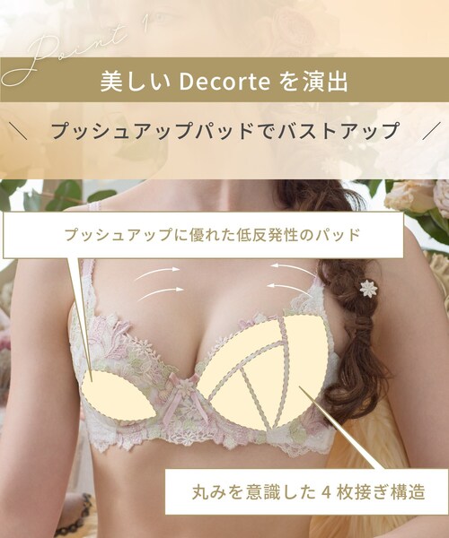 Risa Magli(リサマリ)の「アデラ ブラジャー (B-C) <D Make Type>(ブラジャー・レディース・グリーン系/ブラック/ベビーピンク・B65/C75/C70/C65/B75/B70)」の21枚目の写真