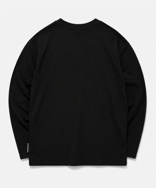 LENGAGEMENT（ランガージュマン）の「リラックスフィットストーリー ロゴ ロングスリーブTシャツ [ブラック]（Tシャツ/カットソー・レディース・その他・100/90/95）」の2枚目の写真