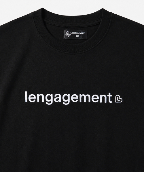 LENGAGEMENT（ランガージュマン）の「リラックスフィットストーリー ロゴ ロングスリーブTシャツ [ブラック]（Tシャツ/カットソー・レディース・その他・100/90/95）」の3枚目の写真