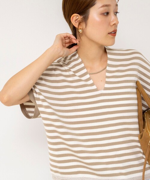 NOLLEY’S(ノーリーズ)の「《手洗い可能》裾レースニットプルオーバー(ニット/セーター・レディース・キナリ/ベージュ系その他3/ブラック・FREE)」の11枚目の写真