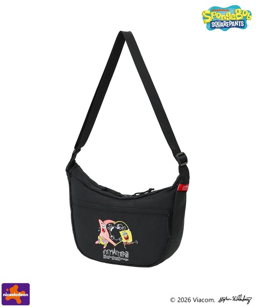 Manhattan Portage(マンハッタンポーテージ)の「DUET ACTION BAG CORDURA RIPSTOP POLYESTER / SPONGE BOB(ショルダーバッグ・メンズ・ブラック・SMALL)」の1枚目の写真