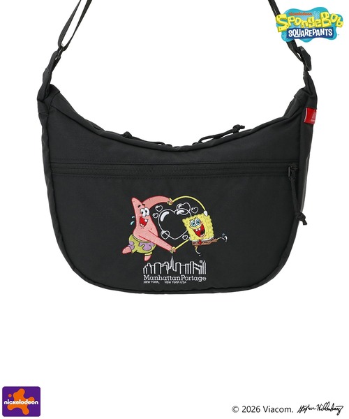 Manhattan Portage(マンハッタンポーテージ)の「DUET ACTION BAG CORDURA RIPSTOP POLYESTER / SPONGE BOB(ショルダーバッグ・メンズ・ブラック・SMALL)」の11枚目の写真