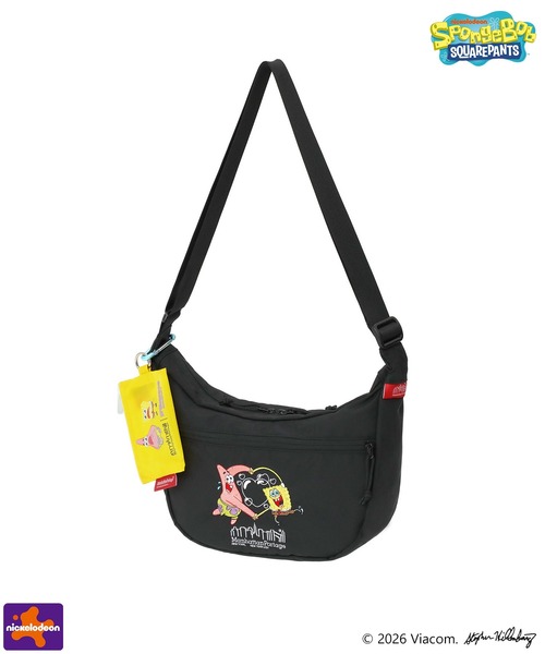 Manhattan Portage(マンハッタンポーテージ)の「DUET ACTION BAG CORDURA RIPSTOP POLYESTER / SPONGE BOB(ショルダーバッグ・メンズ・ブラック・SMALL)」の2枚目の写真