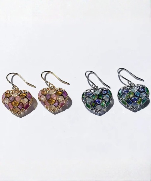 gargle(ガーグル)の「【モロッカンシリーズ】ハートモロッカン ピアス(ピアス(両耳用)・レディース・ピンク/ブルー・FREE)」の4枚目の写真