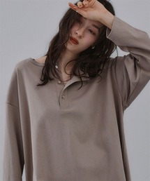 ヘンリーネック綿１００％ヘビーウェイト長袖Ｔシャツ［Soiunique］